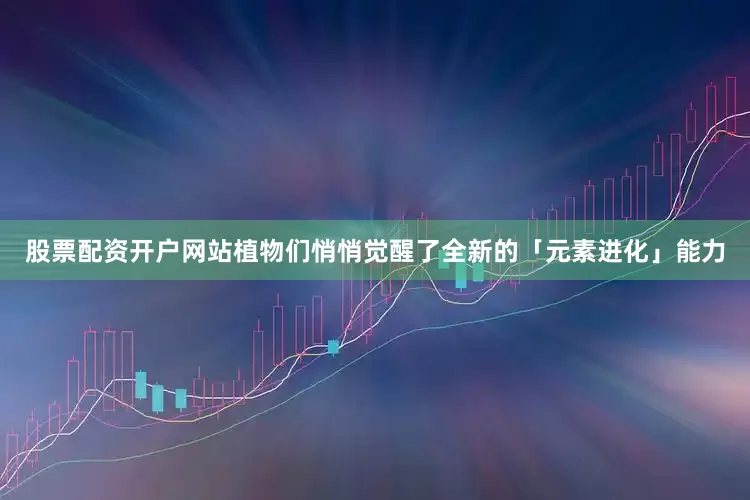 股票配资开户网站植物们悄悄觉醒了全新的「元素进化」能力